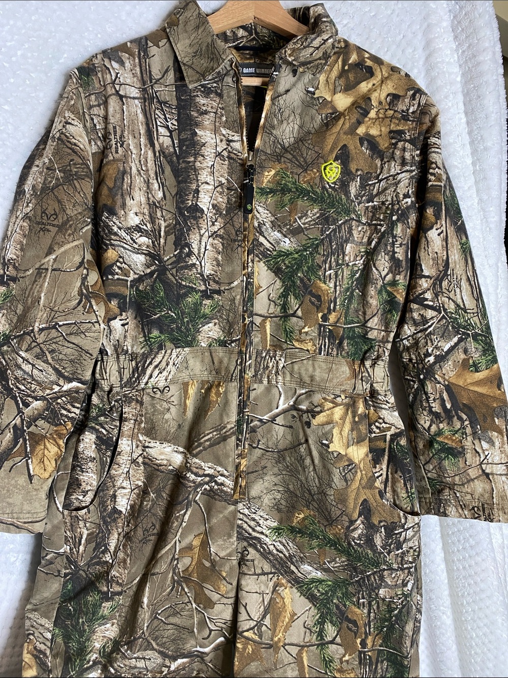 Game Winner Realtree Camo Coveralls Jumpsuit Brown/Green